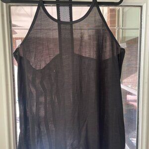Athleta Sheer Black Tank Top